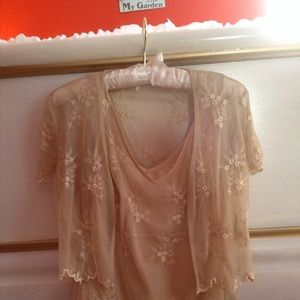 Lacy three piece blouse